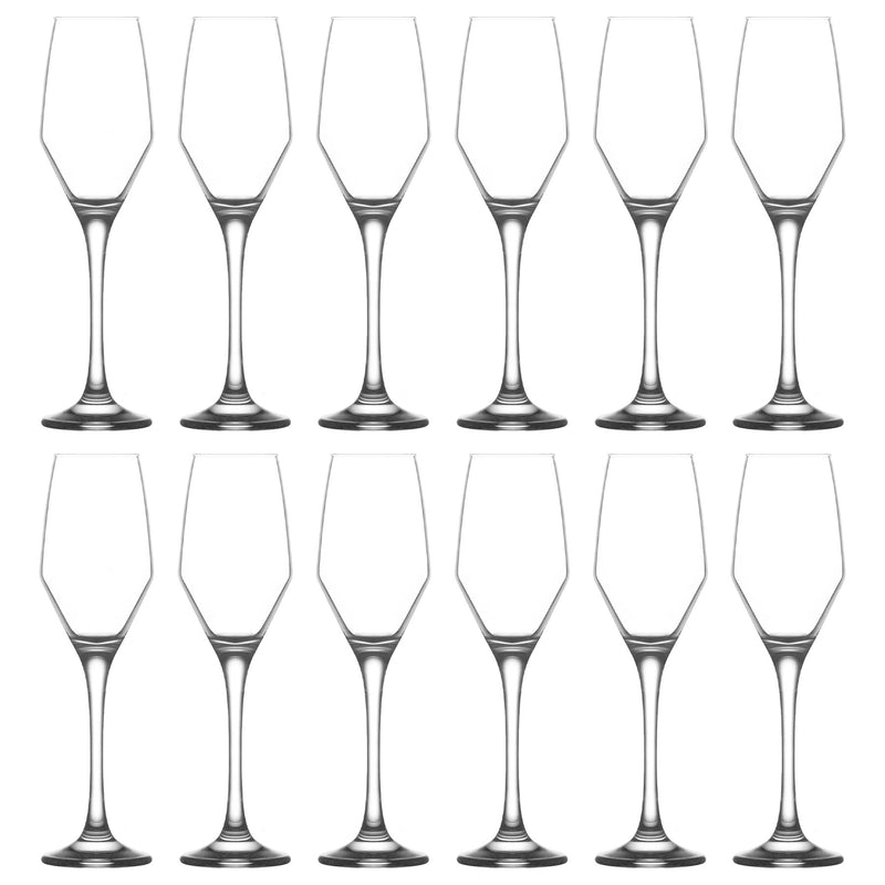 230ml Ella Glass Champagne Flutes - Pack of 12 - By LAV