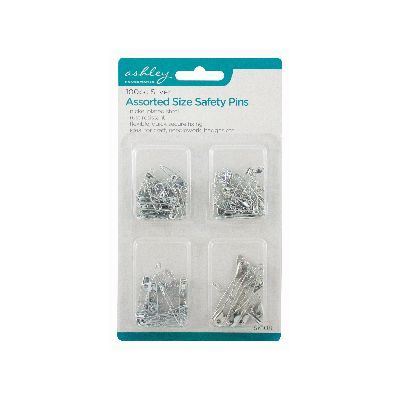 Steel Safety Pins - Assorted Sizes - By Ashley