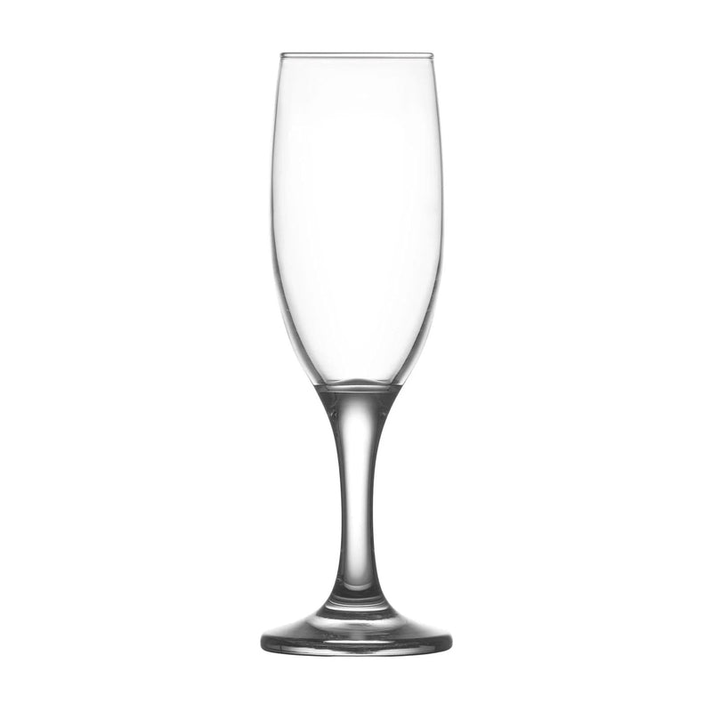 190ml Misket Glass Champagne Flutes - Pack of 12 - By LAV