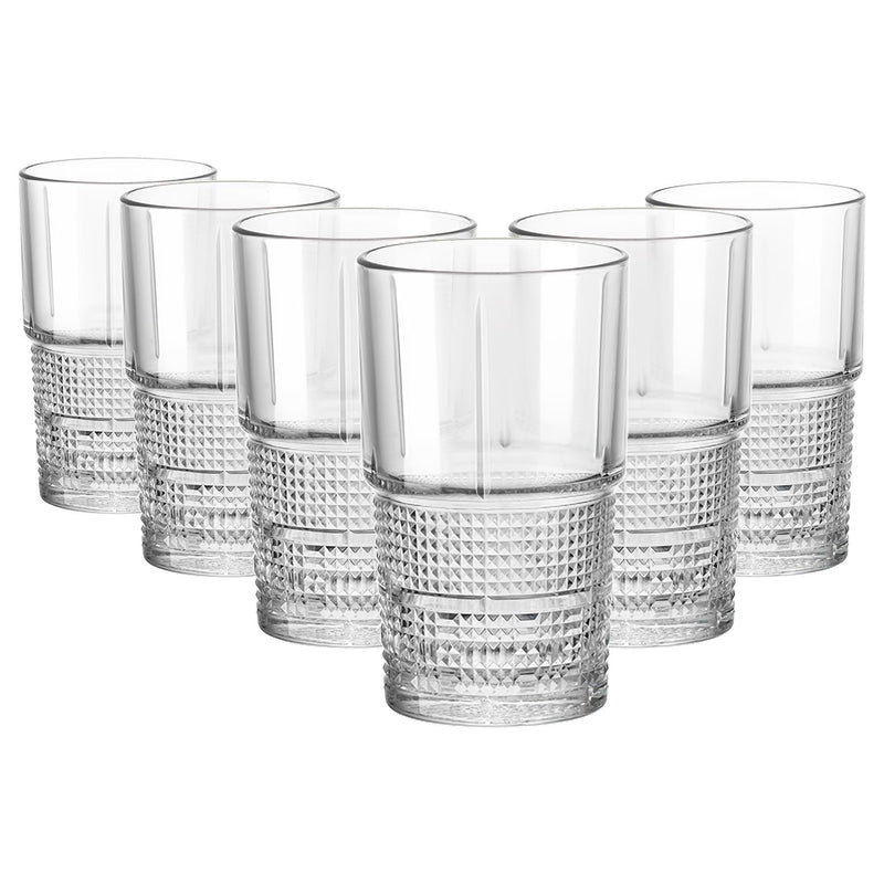 405ml Bartender Novecento Highball Glasses - By Bormioli Rocco