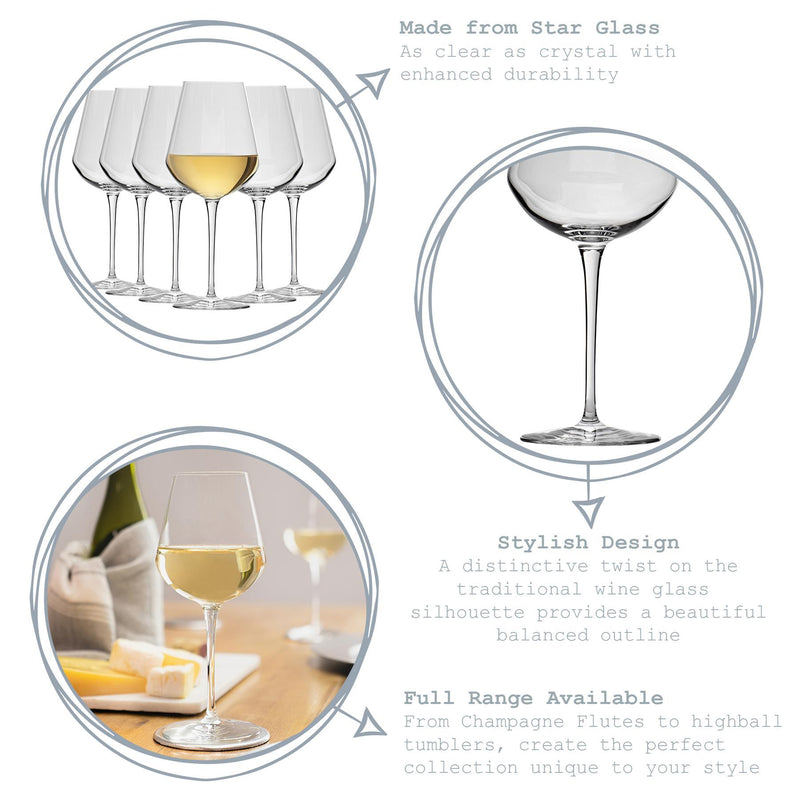 380ml Inalto Uno Wine Glasses - Pack of 12 - By Bormioli Rocco