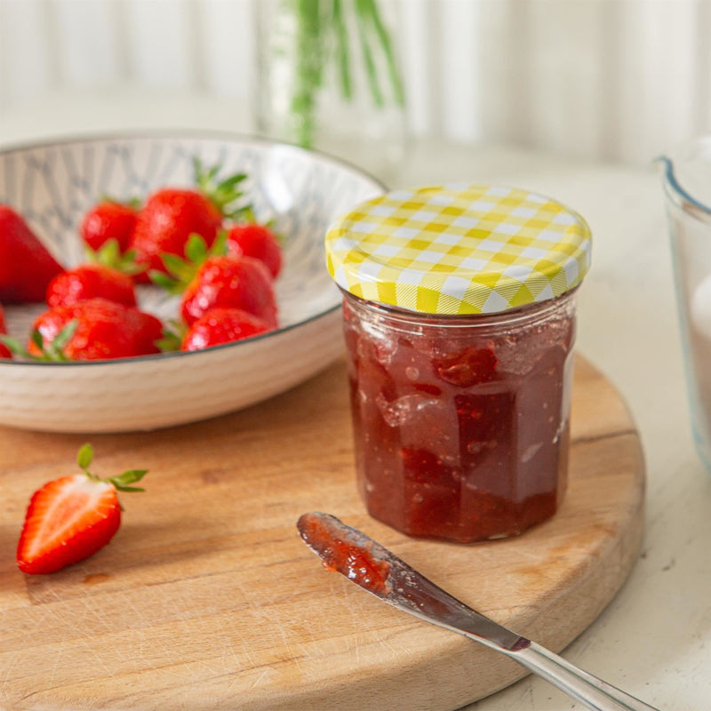 250ml Glass Jam Jars with Lids - Pack of 6 - By Argon Tableware