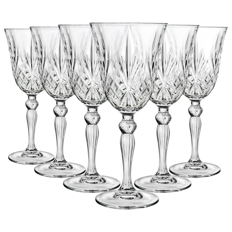 210ml Melodia White Wine Glasses - By Rcr Crystal