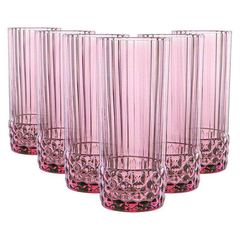 400ml America '20s Highball Glasses - By Bormioli Rocco