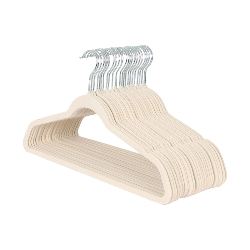 Non-Slip Velvet Hangers - 45cm - Pack of 25 - By Harbour Housewares