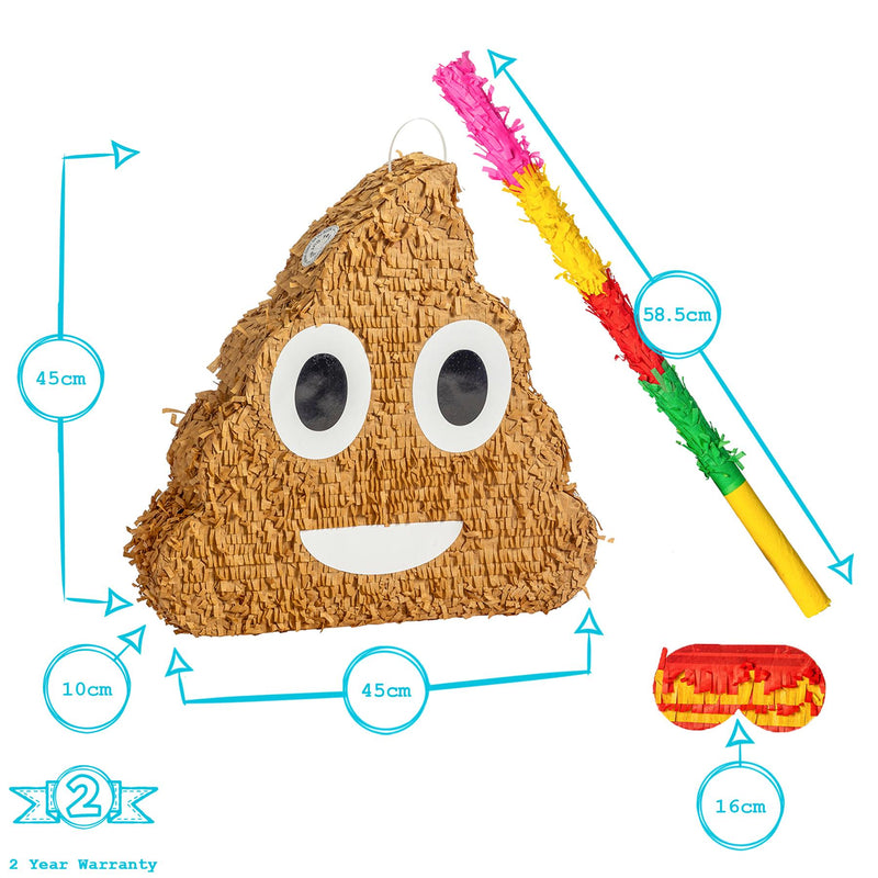 Poop Emoji Pinata Party Set - By Fax Potato