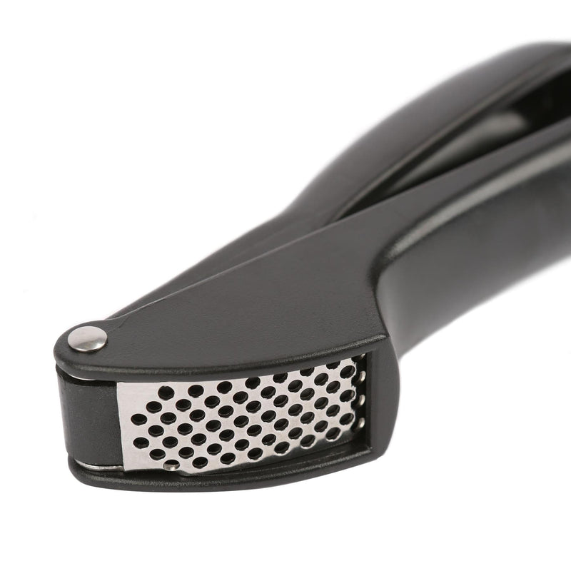 Stainless Steel Garlic Press - Black - By Excellent Houseware