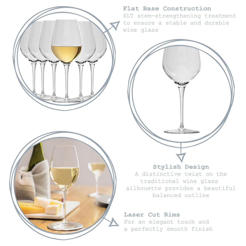 430ml Inalto Tre Sensi Wine Glasses - By Bormioli Rocco