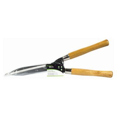 Steel Hedge Shears &amp; Wooden Handle - 50cm - By Green Blade