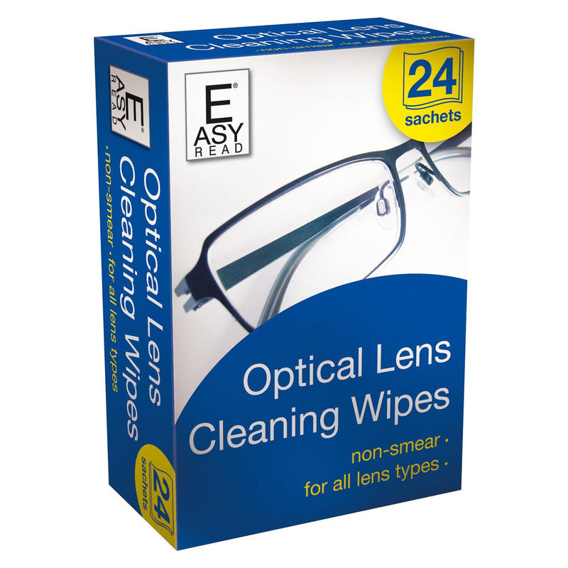 Lens Cleaning Wipes - Pack of 24 - By Easyread