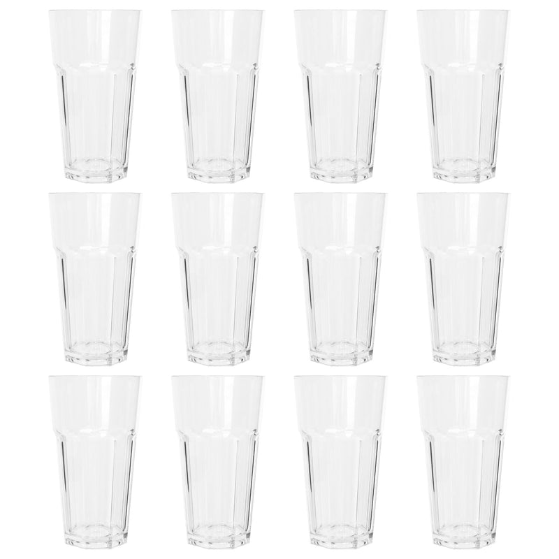 665ml Reusable Plastic Highball Glasses - By Argon Tableware