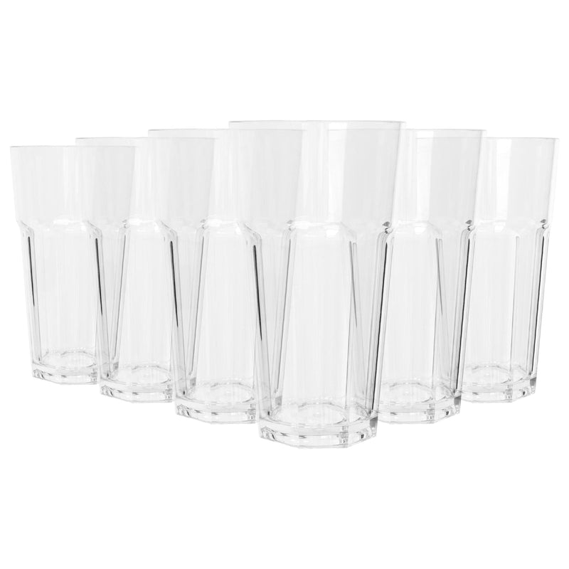 665ml Reusable Plastic Highball Glasses - By Argon Tableware