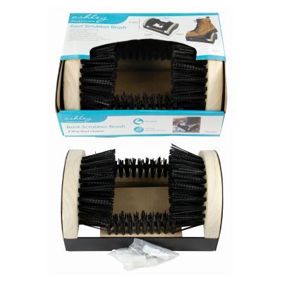 Wooden Boot Scraper Brush - 23cm - By Ashley