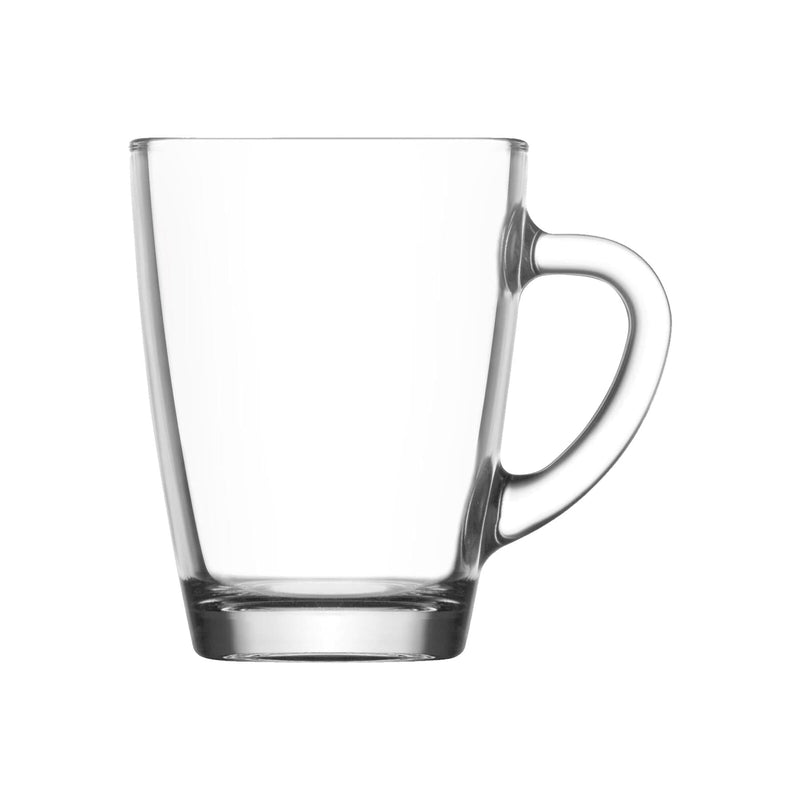 300ml Vega Glass Coffee Mugs - Pack of 12  - By LAV