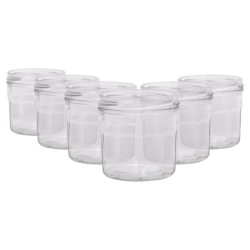 130ml Glass Jam Jars - Pack of 6 - By Argon Tableware