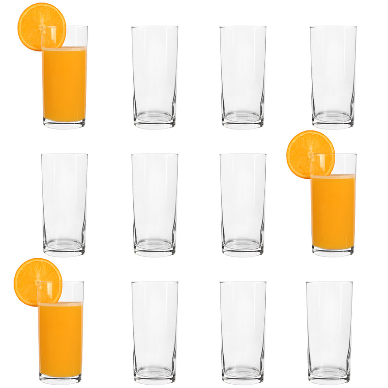 285ml Clear Classic Highball Glasses - Pack of 12 - By Argon Tableware