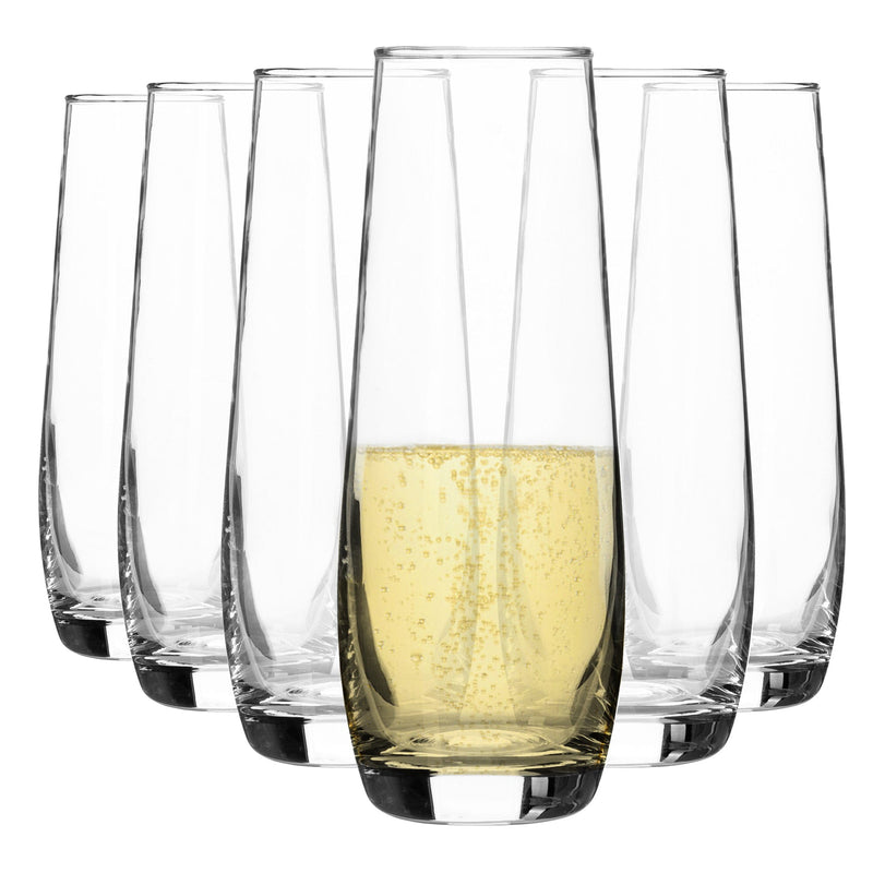 230ml Corto Stemless Champagne Flute Glasses - By Argon Tableware