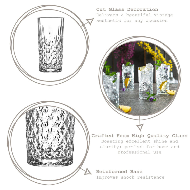 356ml Odin Highball Glasses - By Lav