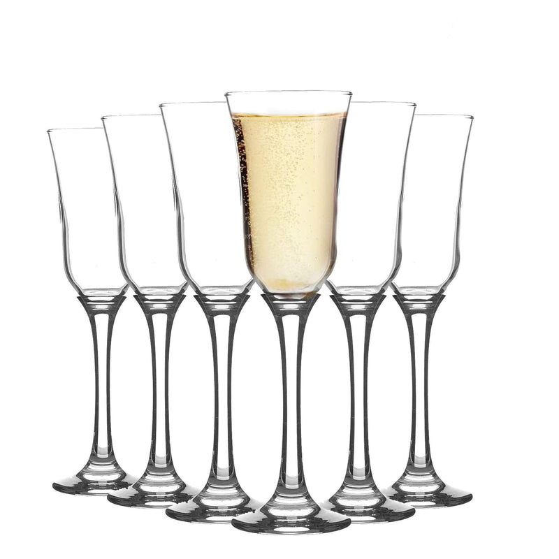 225ml Tromba Stemmed Champagne Flute Glasses - By Argon Tableware