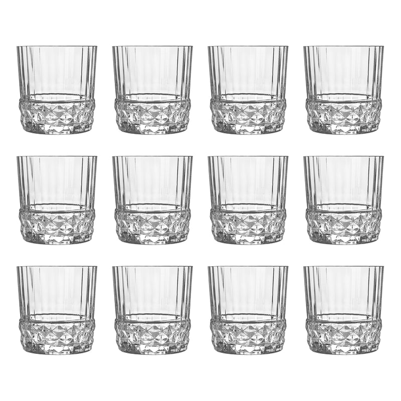 370ml America '20s Tumbler Glasses - Pack of 12 - By Bormioli Rocco