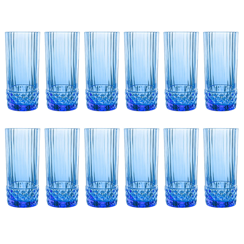 490ml America '20s Highball Glasses - Pack of 12 - By Bormioli Rocco