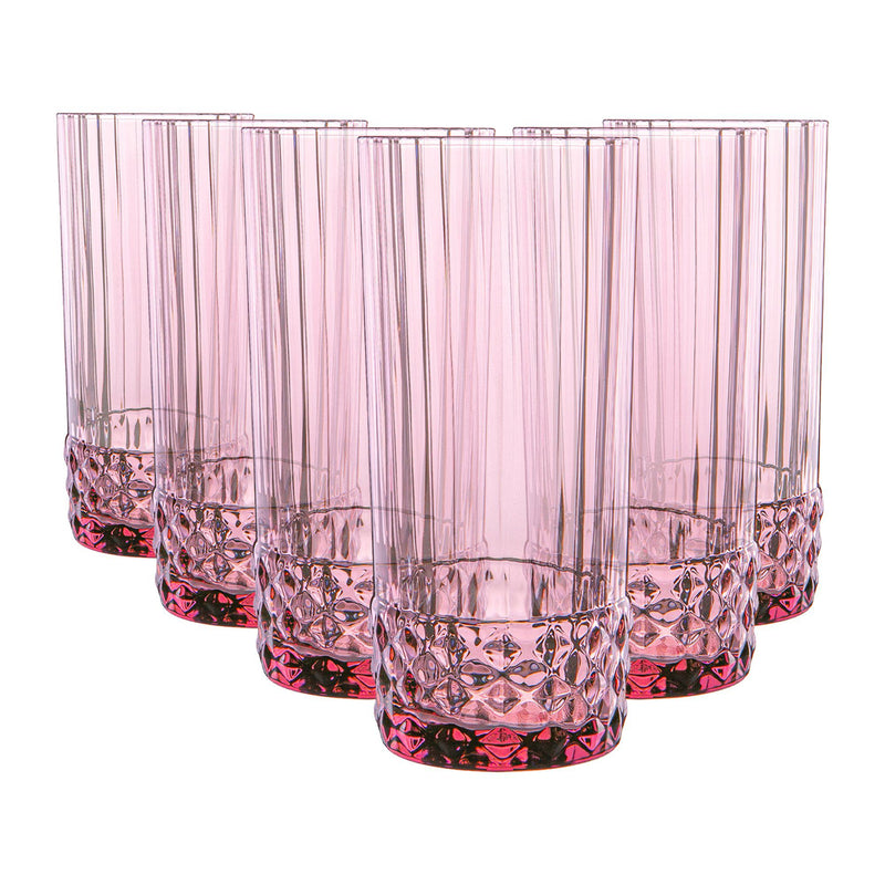 490ml America '20s Highball Glasses - By Bormioli Rocco