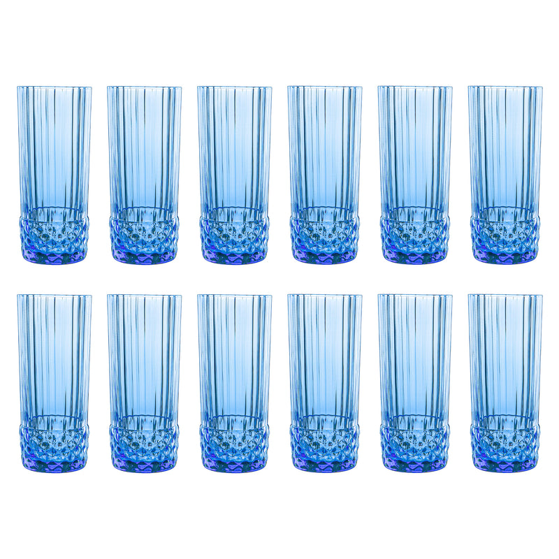 400ml America '20s Highball Glasses - Pack of 12 - By Bormioli Rocco