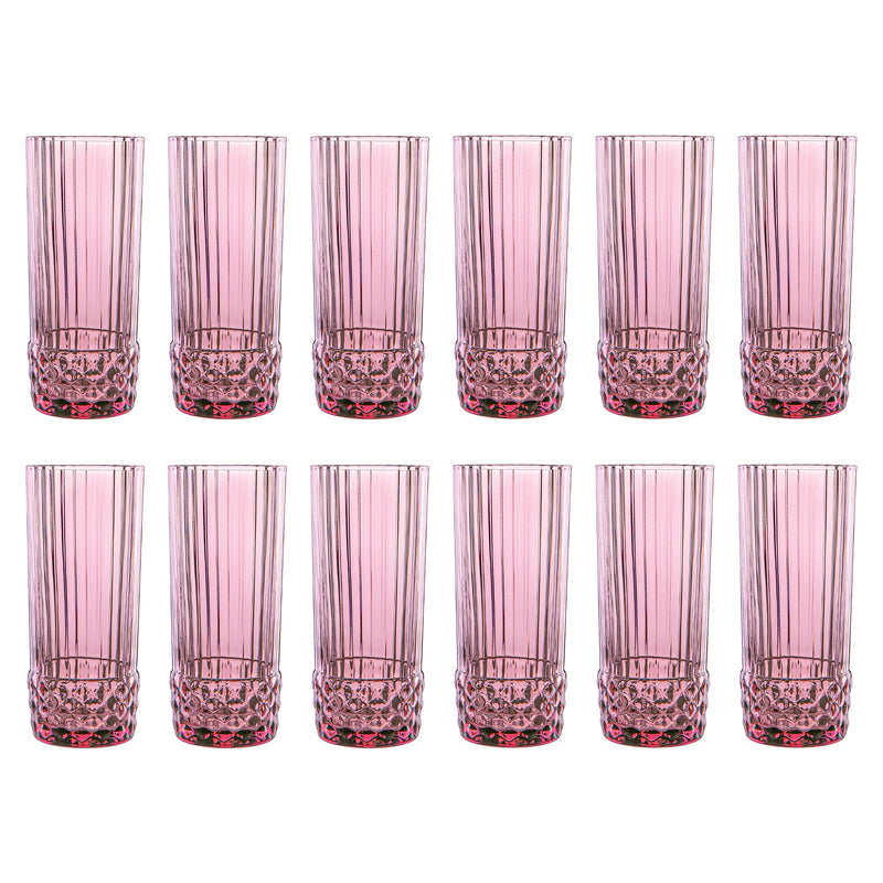 400ml America '20s Highball Glasses - By Bormioli Rocco