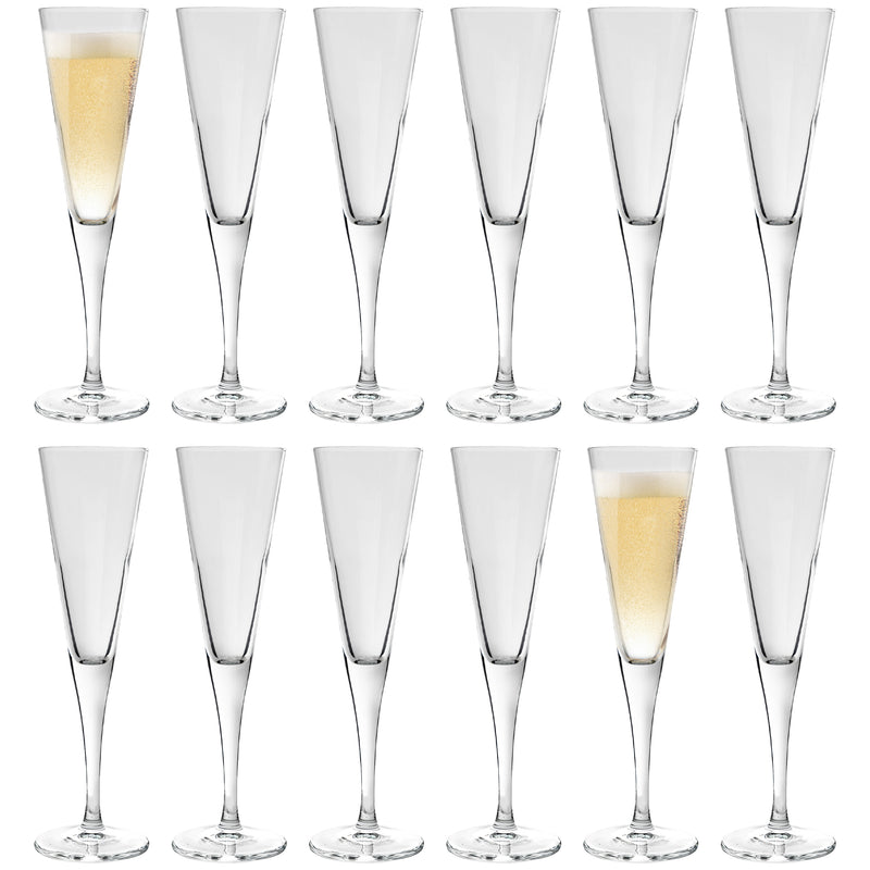 160ml Ypsilon Champagne Flutes - Pack of 12 - By Bormioli Rocco