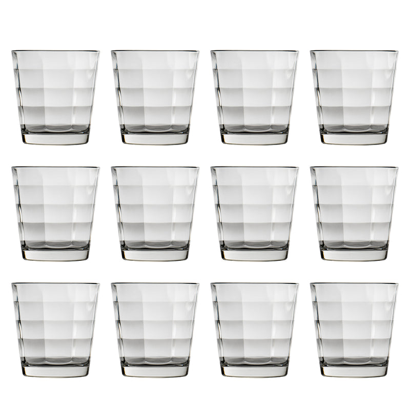 240ml Cube Whisky Glasses - Pack of 12 - By Bormioli Rocco