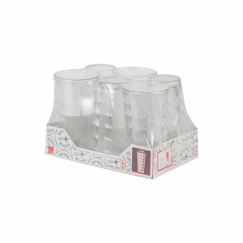 365ml Cube Highball Glasses - By Bormioli Rocco