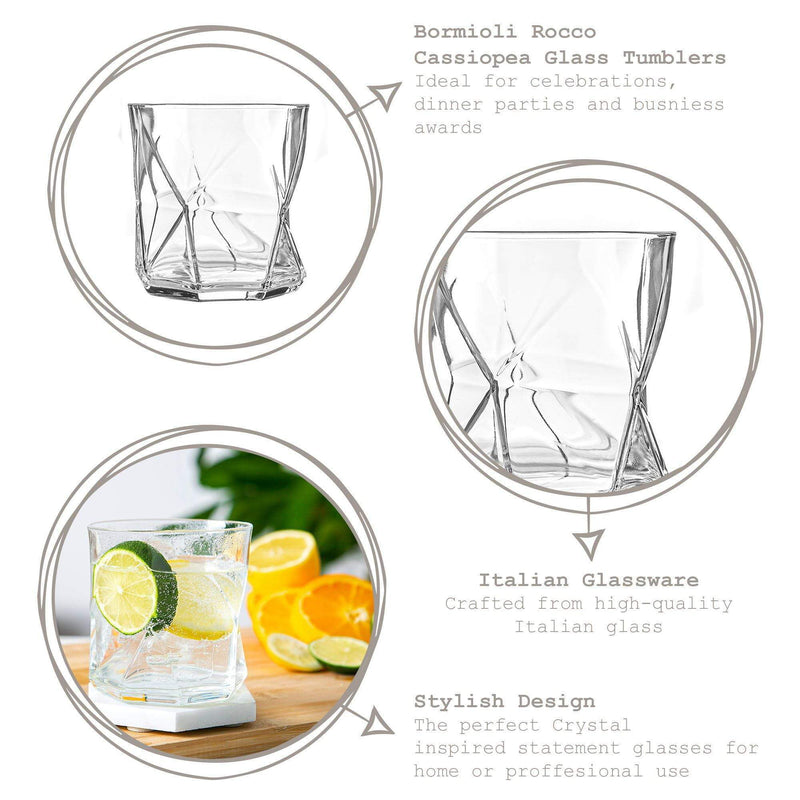 330ml Cassiopea Tumbler Glasses - Pack of 12 - By Bormioli Rocco