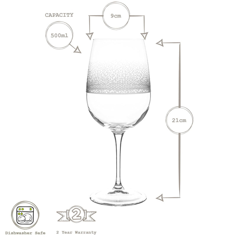 500ml Inventa Wine Glasses - Pack of 12 - By Bormioli Rocco