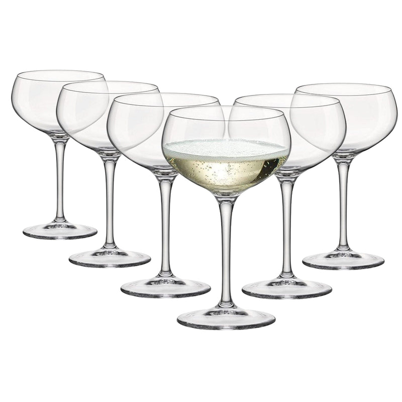 305ml Bartender Champagne Saucer Glasses - By Bormioli Rocco