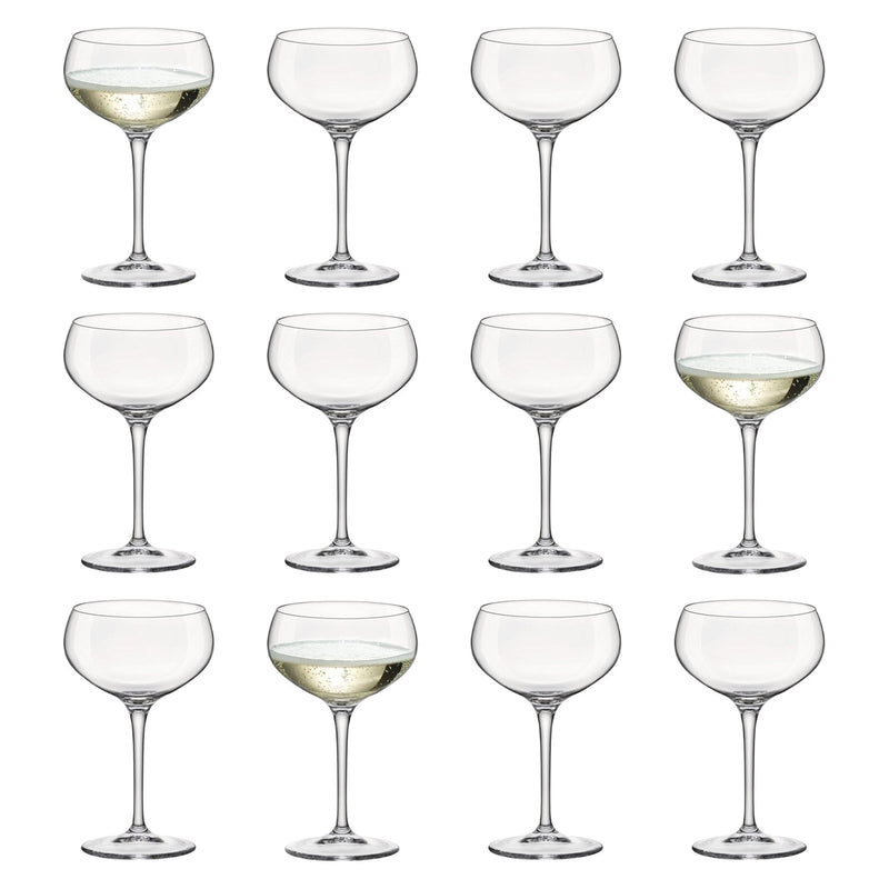 305ml Bartender Champagne Saucer Glasses - By Bormioli Rocco