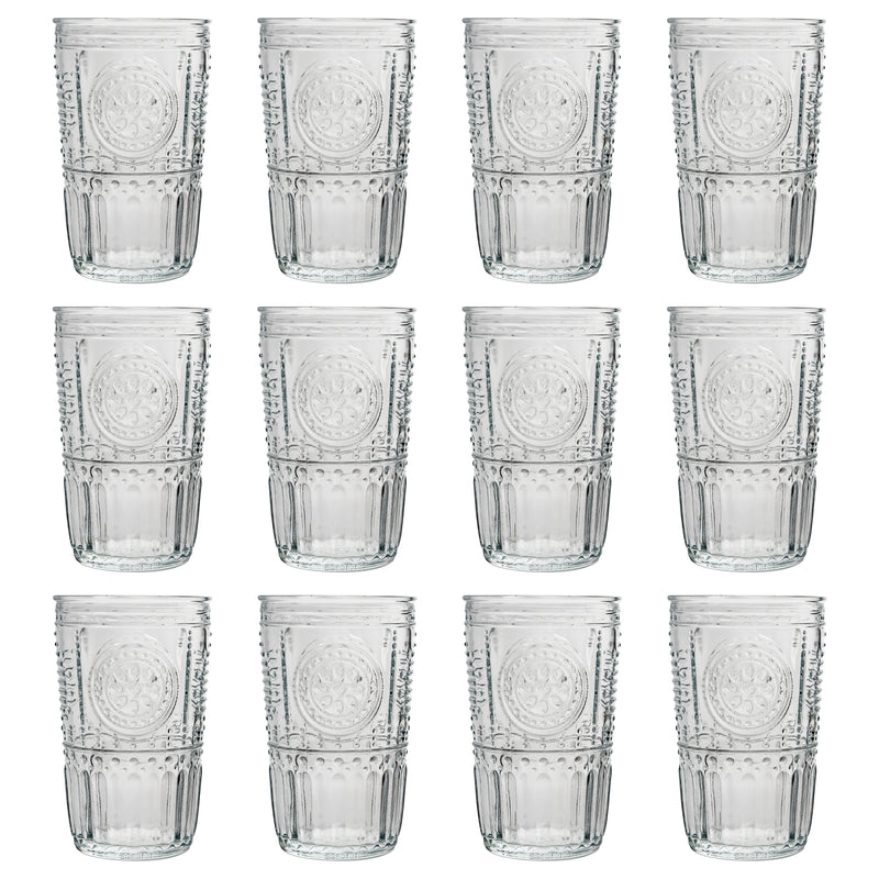 475ml Romantic Highball Glasses - Pack of 12 - By Bormioli Rocco