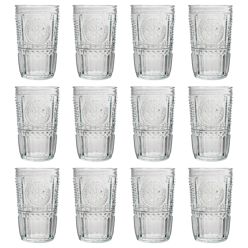 475ml Romantic Highball Glasses - By Bormioli Rocco