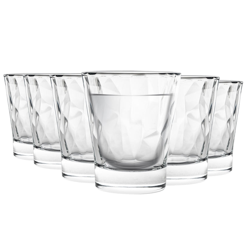 80ml Diamond Dimpled Shot Glasses - By Bormioli Rocco