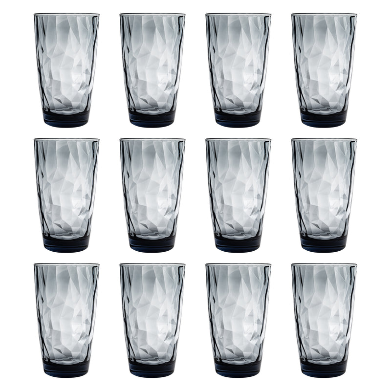 470ml Diamond Highball Glasses - Pack of 12 - By Bormioli Rocco