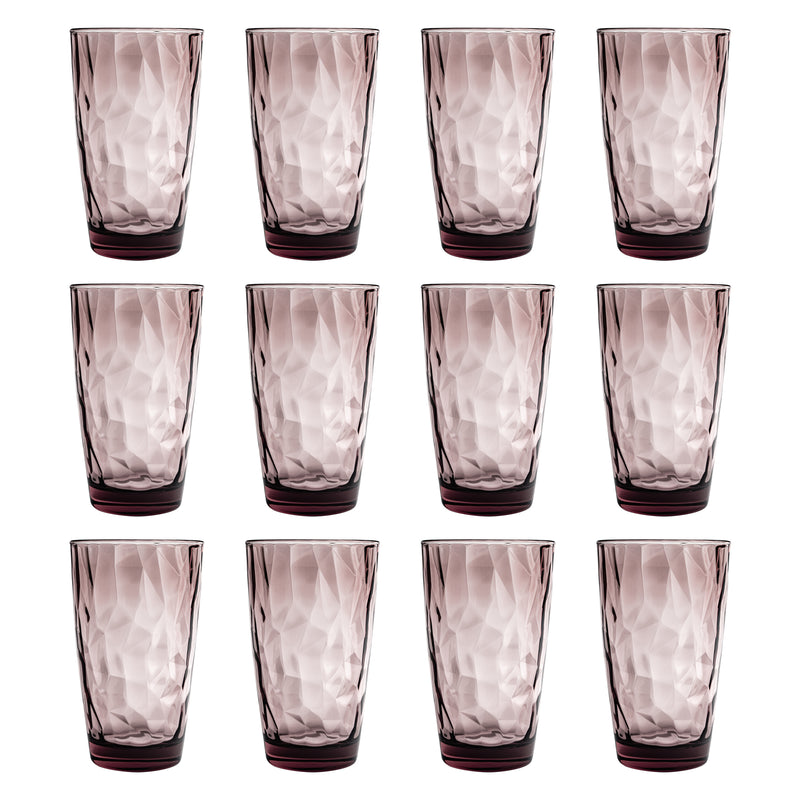 470ml Diamond Highball Glasses - Pack of 12 - By Bormioli Rocco