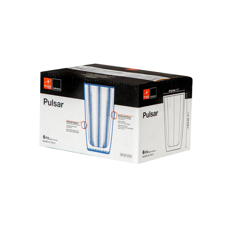 470ml Pulsar Highball Glasses - Pack of 12 - By Bormioli Rocco