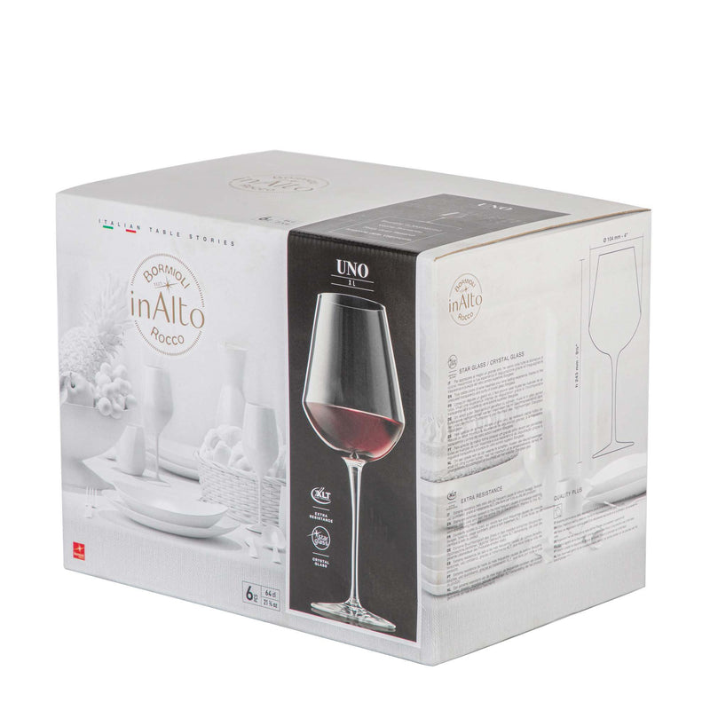 640ml Inalto Uno Wine Glasses - By Bormioli Rocco