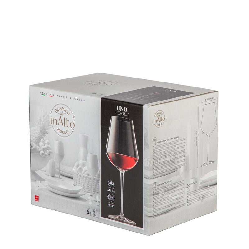 560ml Inalto Uno Wine Glasses - Pack of 12 - By Bormioli Rocco