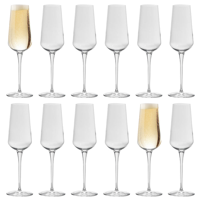 285ml Inalto Uno Champagne Flute Glasses - By Bormioli Rocco