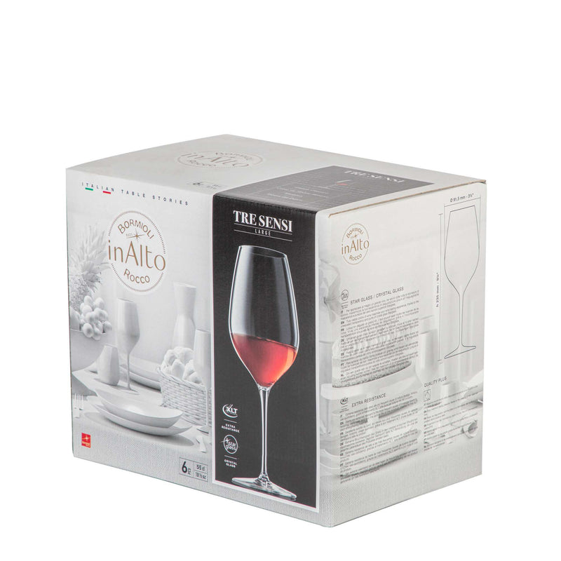 550ml Inalto Tre Sensi Wine Glasses - By Bormioli Rocco