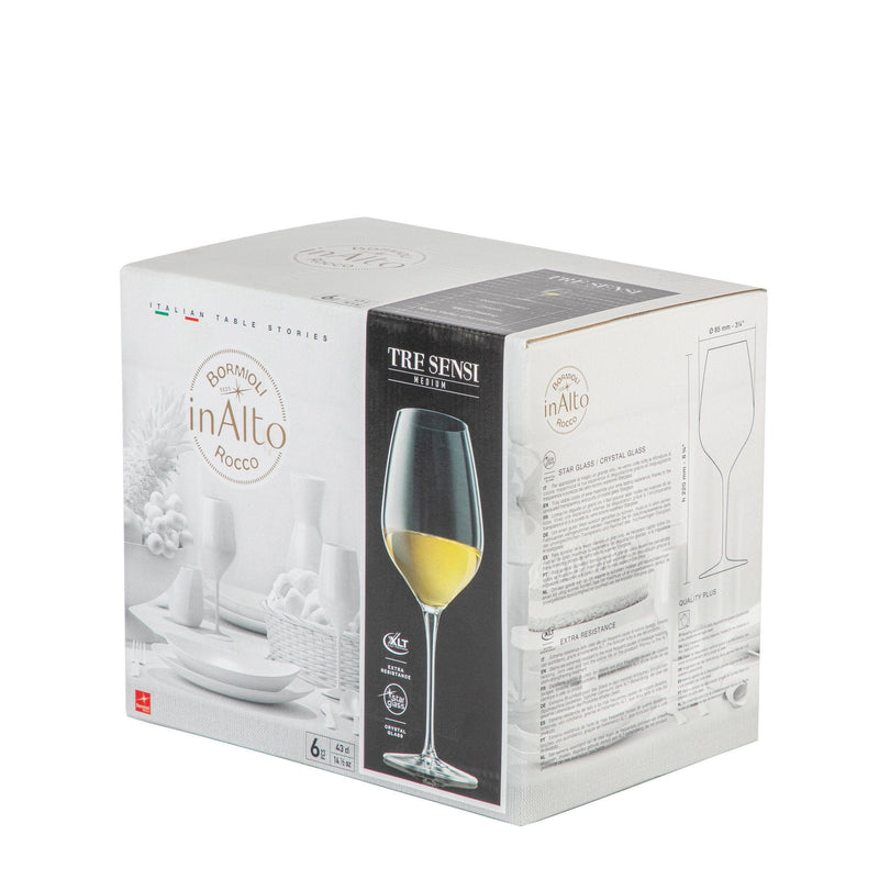 430ml Inalto Tre Sensi Wine Glasses - By Bormioli Rocco