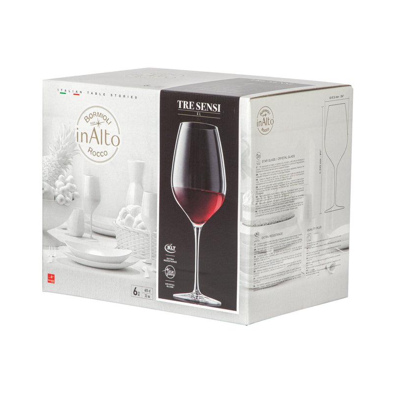 650ml Inalto Tre Sensi Wine Glasses - Pack of 12 - By Bormioli Rocco