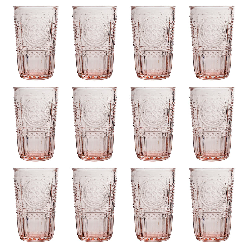 340ml Romantic Highball Glasses - Pack of 12 - By Bormioli Rocco