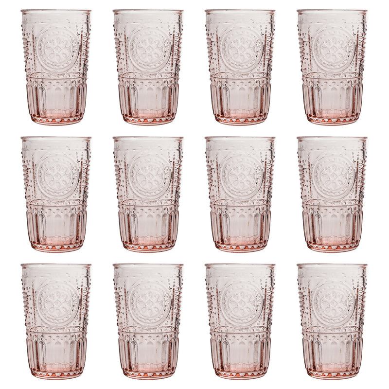 340ml Romantic Highball Glasses - By Bormioli Rocco