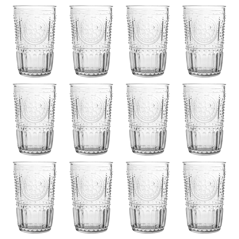 305ml Romantic Highball Glasses - Pack of 12 - By Bormioli Rocco